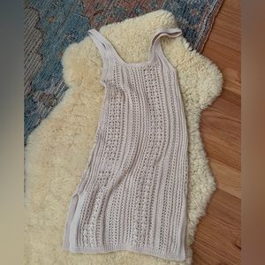 Anthropology beach coverup crochet NWT xs